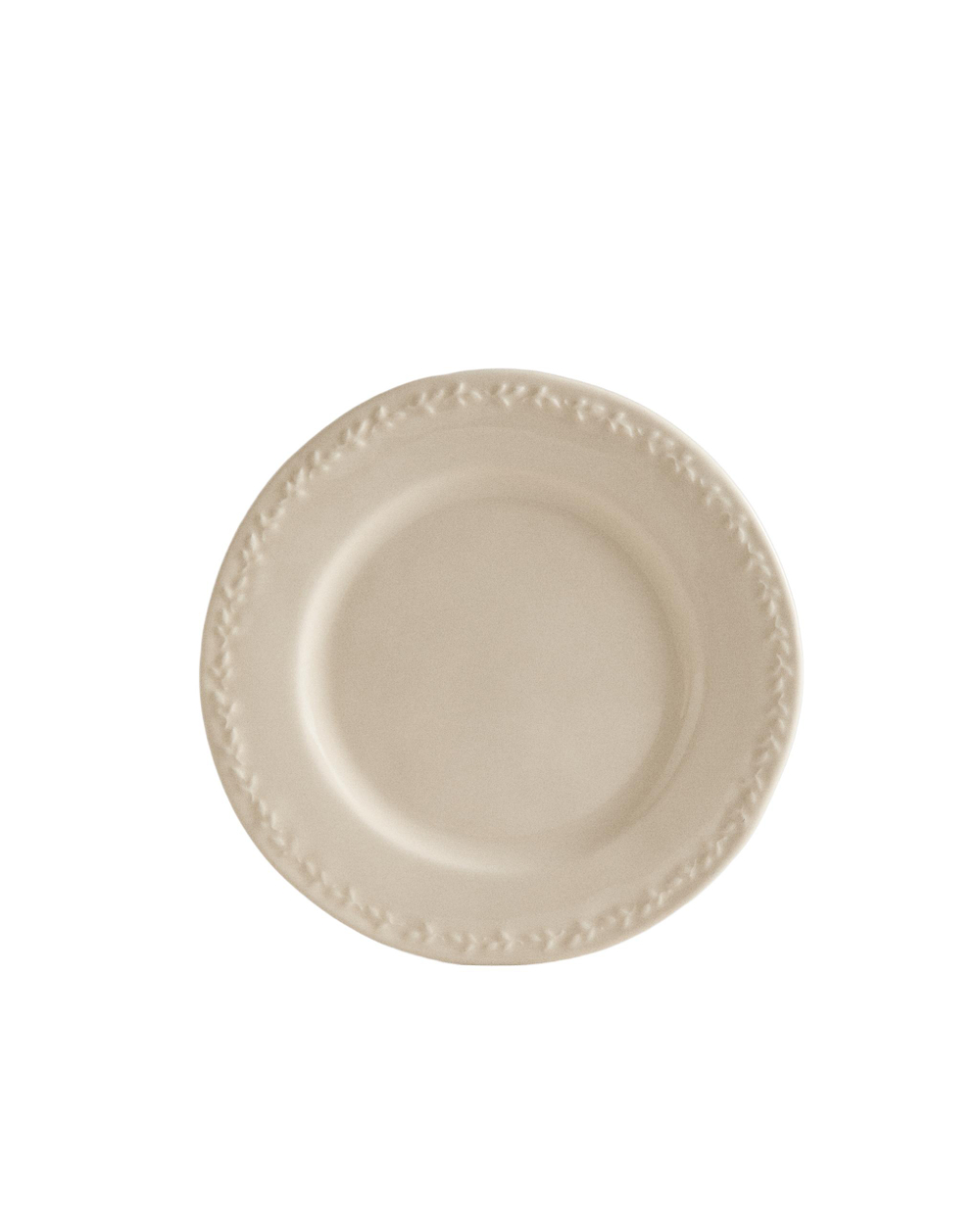 Zara Home тарелка десертная из фаянса, цвет кремовый, 23.2 см