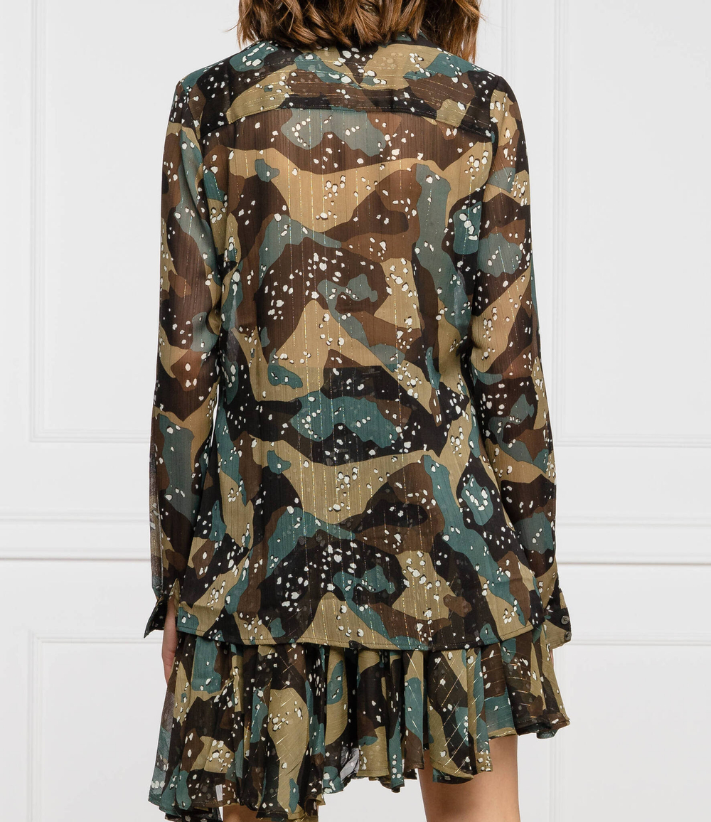 рубашка eirene GUESS - хаки(W0BH25 WDDD0)