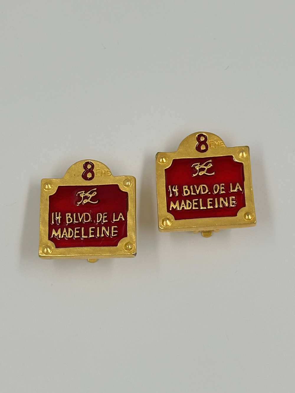 Клипсы 14 Blvd de la Madeleine Karl Lagerfeld
