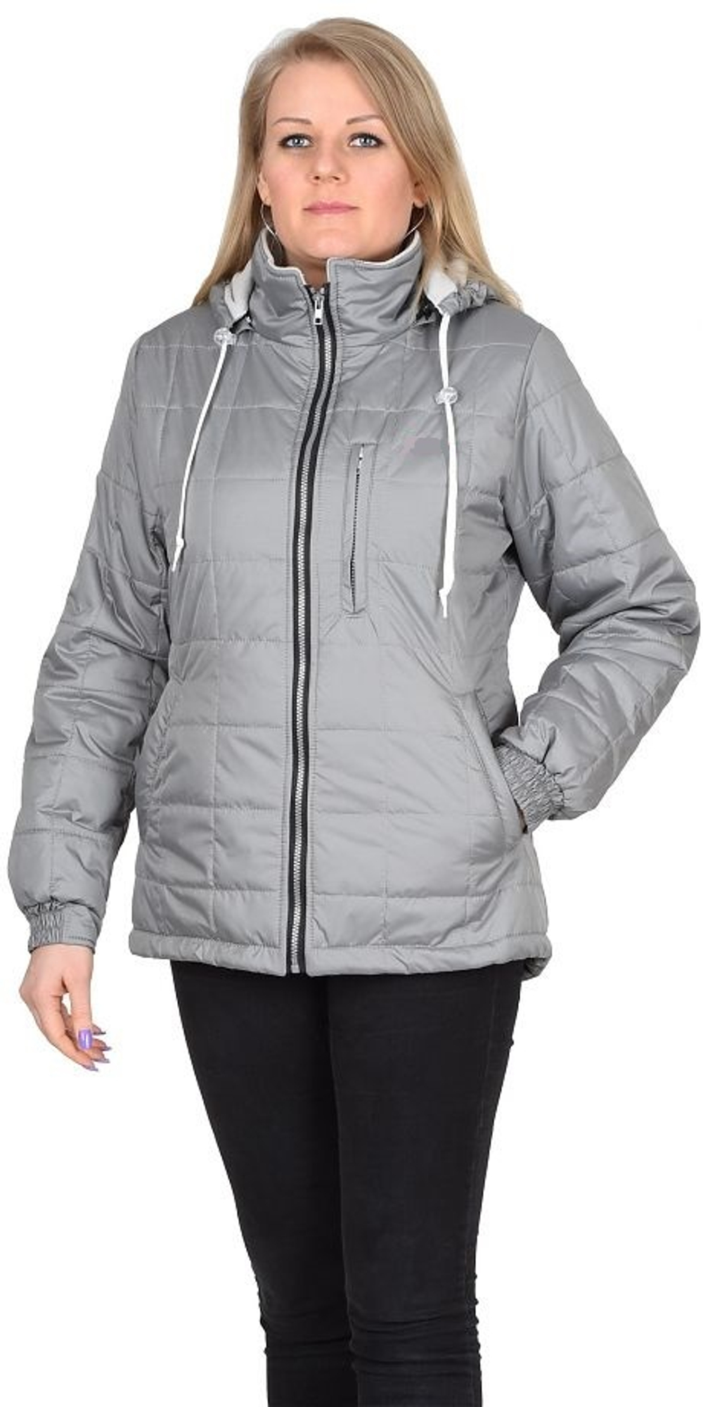 Куртка "Люкс" женская, светло-серая