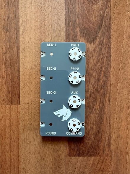 Big Counters Fraction Design. Gray