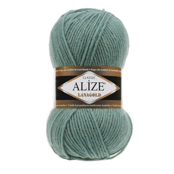Пряжа Alize (Ализе) Lana Gold / уп.5 мот. по 100 г, 240м, 386 лазурный A