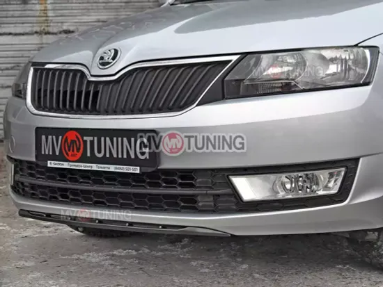 СПОЙЛЕР ПЕРЕДНЕГО БАМПЕРА SKODA RAPID
