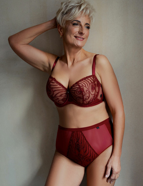 Kris Line RUBIN Слипы High Waist (Гранат)