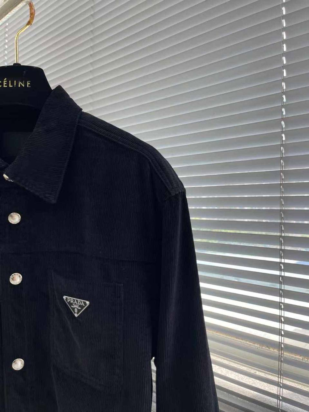 Вельветовая рубашка Prada