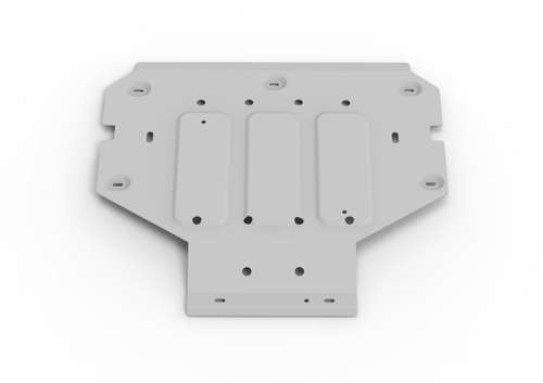 Защита заднего электродвигателя Rival для Zeekr X 4WD 2023-н.в., рынок РФ, алюминий 3 мм, с крепежом, штампованная, 333.1943.1