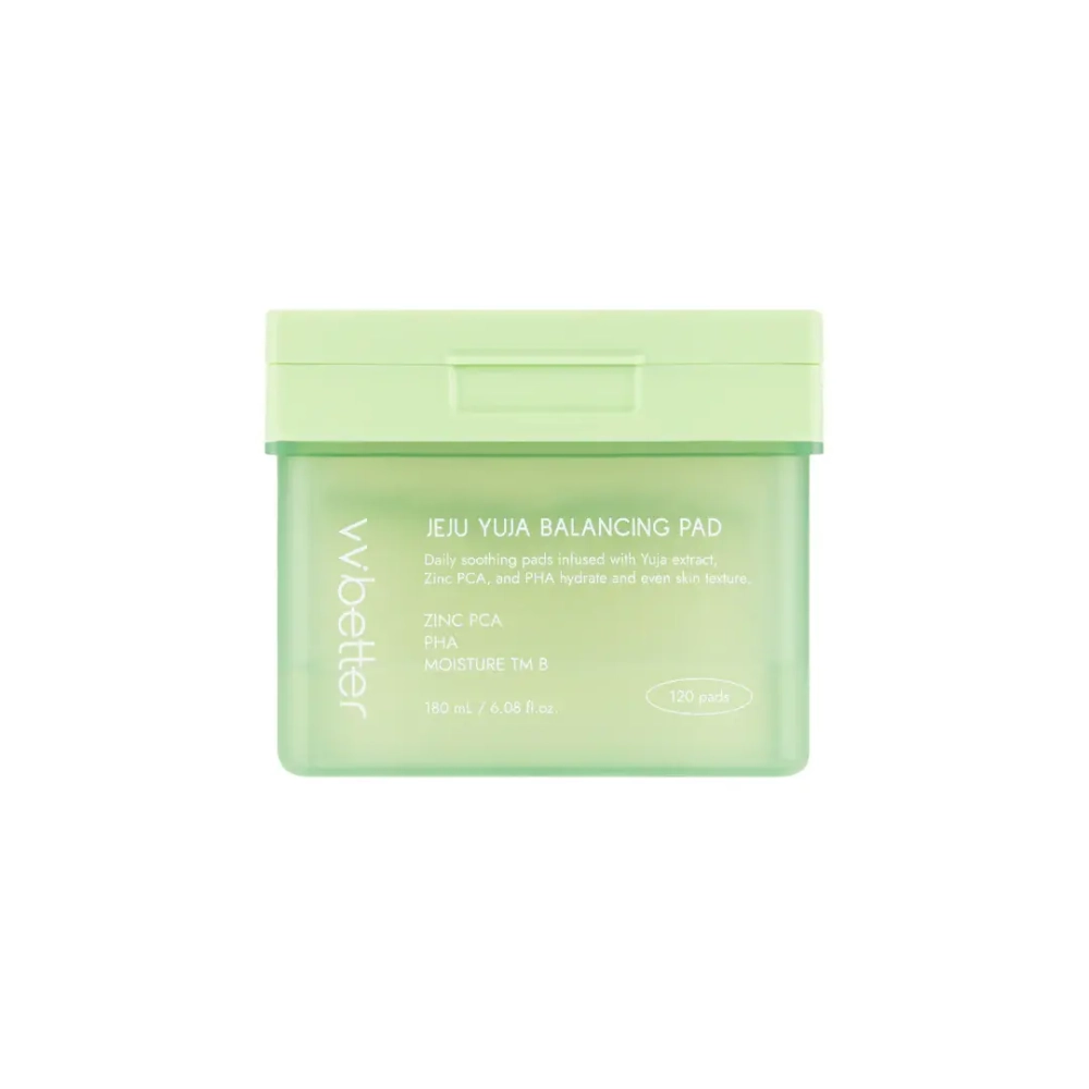VVbetter PHA Jeju Yuja Balancing Pad тонер-пэды для лица балансирующие с экстрактом юдзу и PHA