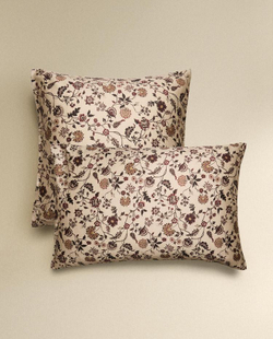 ZARA HOME НАВОЛОЧКА С ПРИНТОМ, БЕЖЕВЫЙ