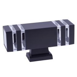 UUL-S24A 2x60W-E27 IP65 BLACK Светильник уличный. под две лампы Е27. Архитектурный накладной. Корпус черный. TM Uniel