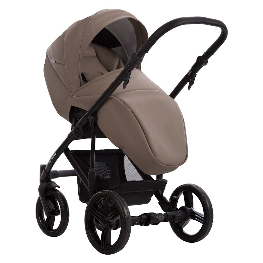 Детская коляска Bebetto Magnum Light Pro 3 в 1 с автокреслом Avionaut Cosmo 05 т.бежевая кожа