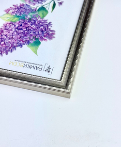 Фоторамка 21х30 см серебро, орнамент, арт. 2130.695364