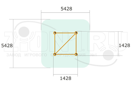 Турники разноуровневые ВА015