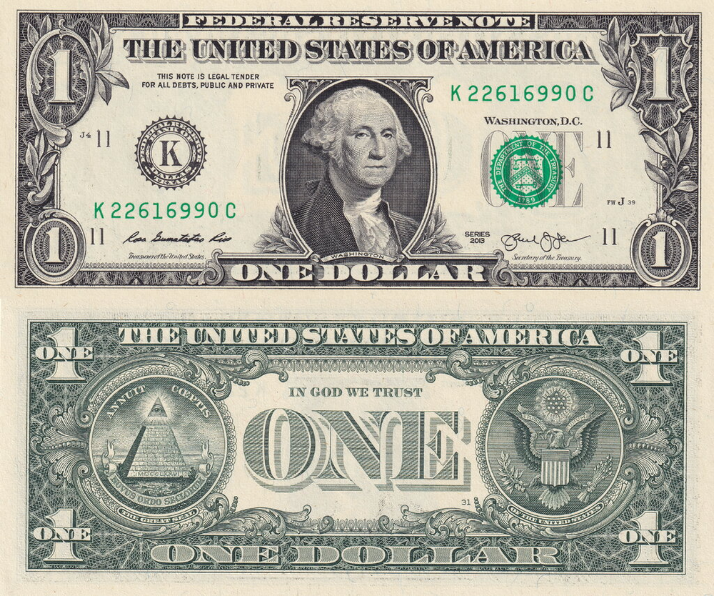 США 1 доллара 2013 Большая печать Соединенных Штатов Техас UNC