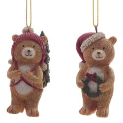 GAEM Изделие декоративное подвесное "Медвежонок", L3,5 W3,5 H7 см, 2в.