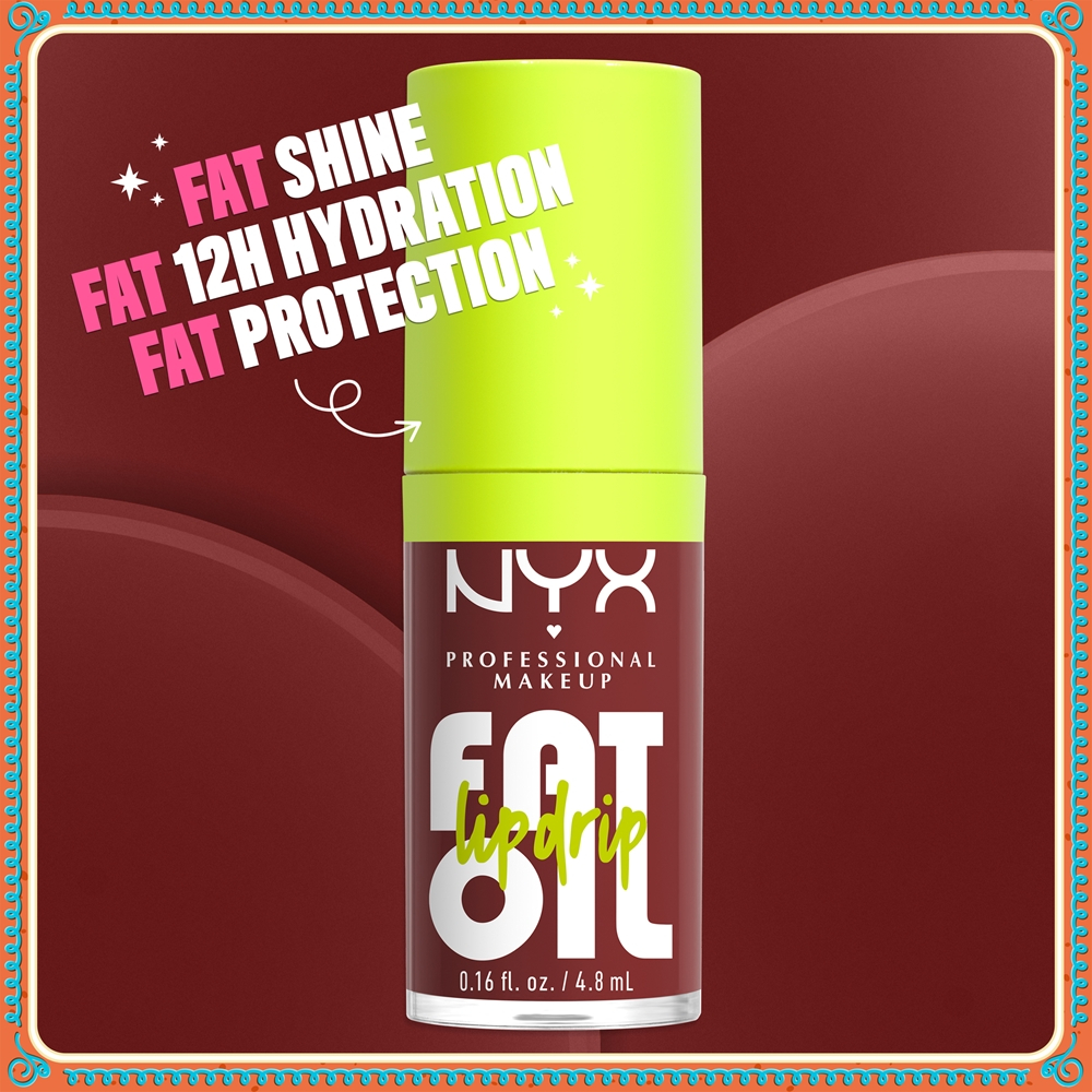 NYX Professional Makeup Gingerbaddie Land Fat Oil - Блеск для губ, 0