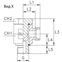 Соединение JE DS30 BSP 1.1/4" (корпус)