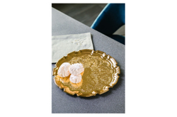 Поднос 31см Queen Anne Чиппендейл золотой