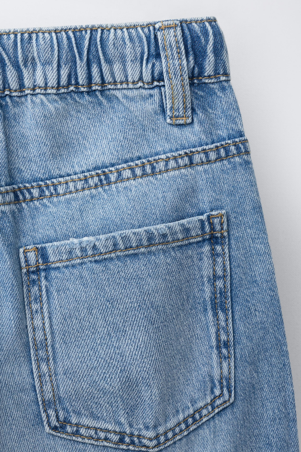 ZARA ДЖИНСЫ BAGGY BALLOON НА ШНУРКЕ, СИНИЙ