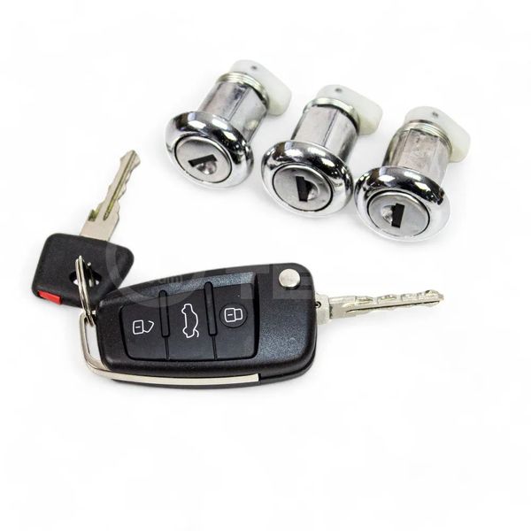 Замок зажигания Лада Приора с выкидным ключом в стиле AUDI и сигнализацией Smart Lock