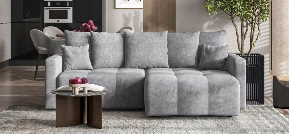 Угловой диван Босс Тренд Велюр Роял агат