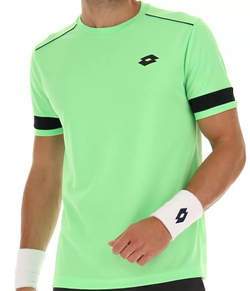 Мужская теннисная футболка Lotto Superrapida V Tee - green apple neo