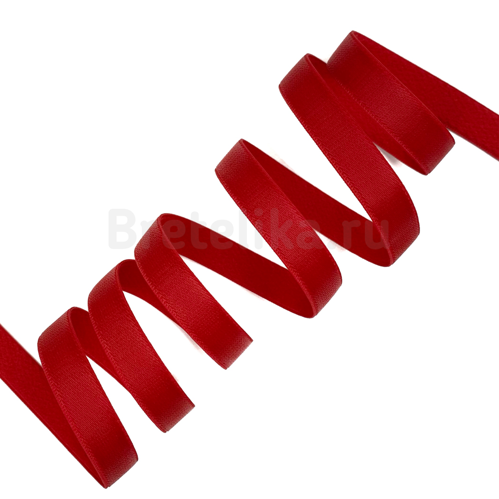 Бретелечная резинка красная 10 мм