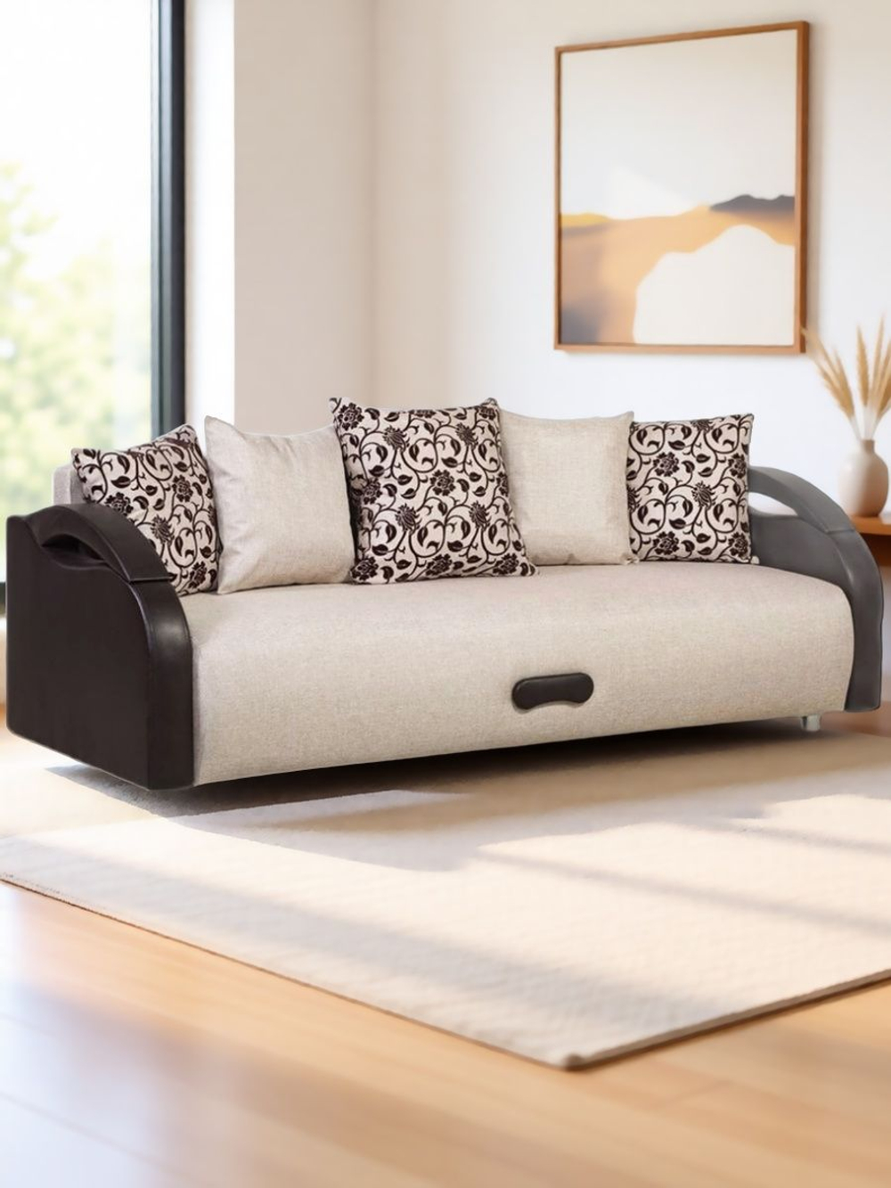 Диван прямой Юпитер Аслан бежевый