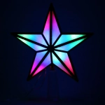 Фигура светодиодная ЗВЕЗДА ДЛЯ ЁЛКИ «Золотой кант» 10 ламп LED, 15 см. RG/RB