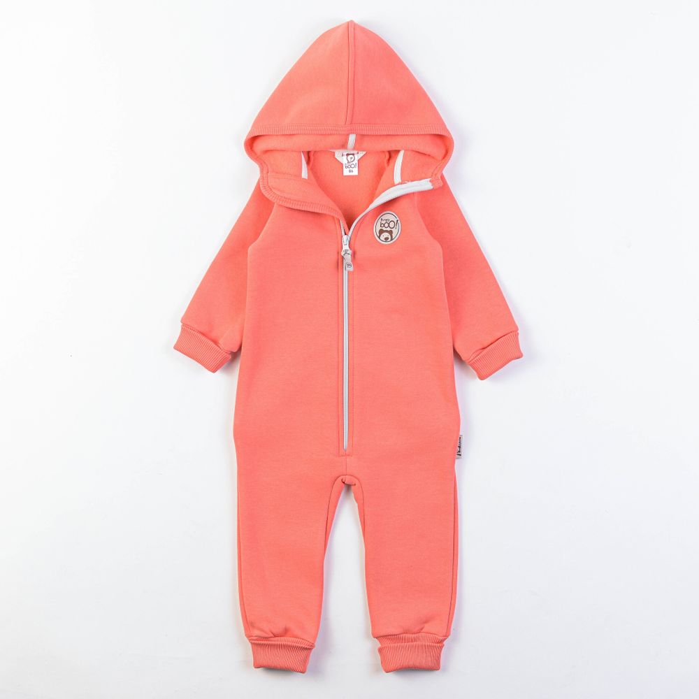 Комбинезон с клапаном "Персик" утепленный