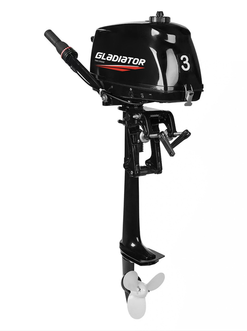 Лодочный мотор GLADIATOR G3.5FHS 3.5 л.с. двухтактный