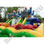 Большой надувной батут "Средневековье" 9*9*5 м