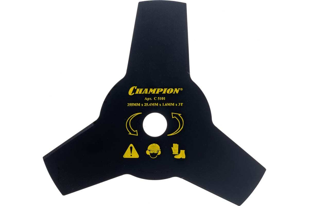 ЗИП1 Нож для мотокосы Champion 3-зубчатый d255мм 25,4мм