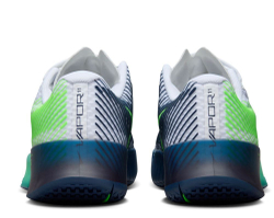 Мужские кроссовки теннисные Nike Zoom Vapor 11 - white/green strike/midnight navy