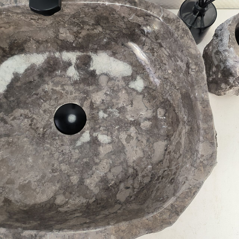 Раковина из мрамора Erozy Grey EM-65088 50*41*16 0887