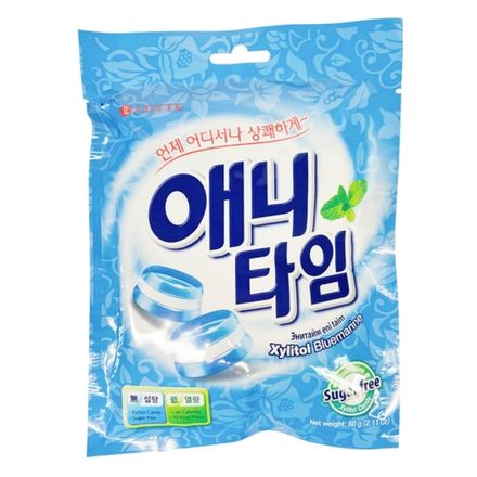 Леденцы Lotte Anytime Bluemarine без сахара 60 г