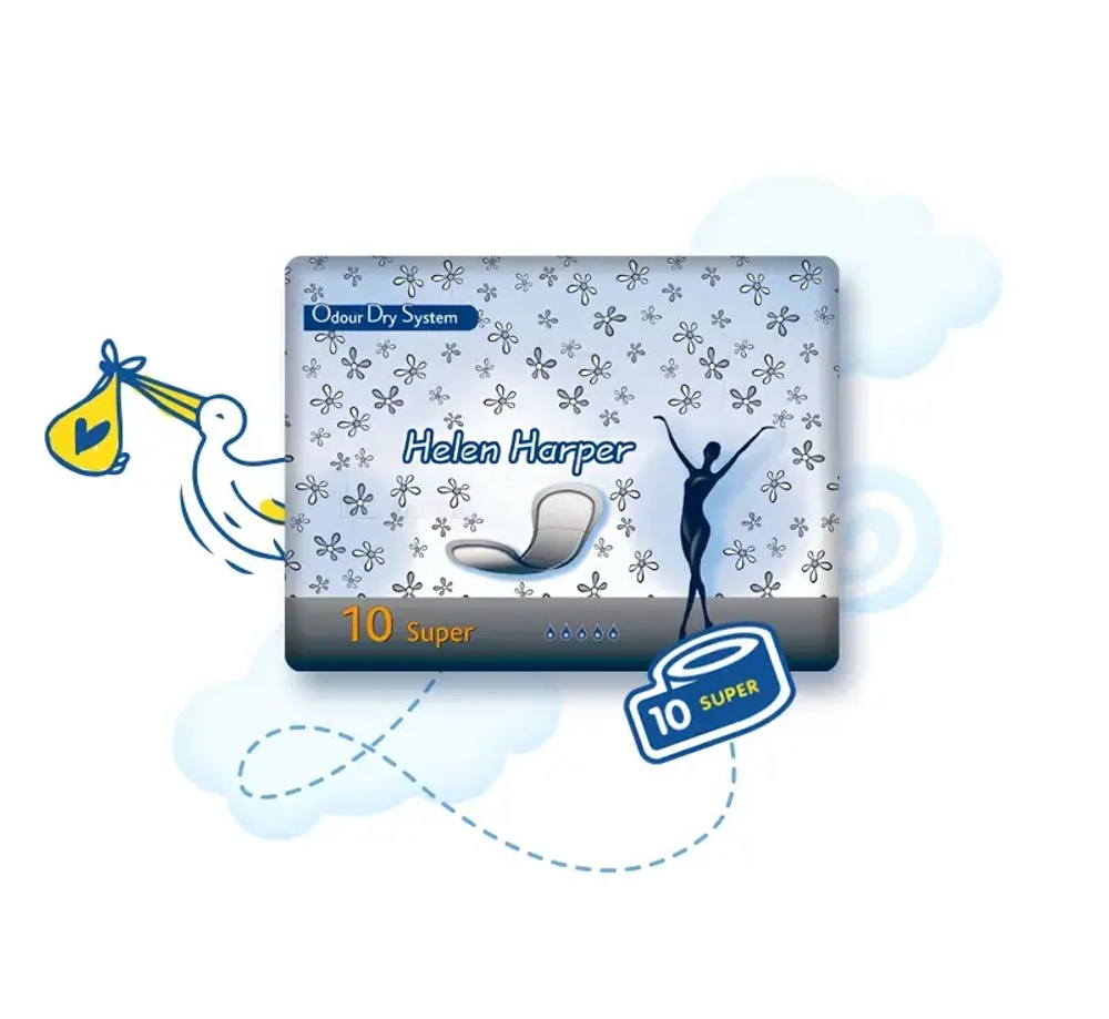 Прокладки послеродовые и урологические Microflex Super Large №10 (5 капель)