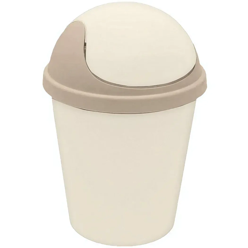 Контейнер для мусора круглый»Rambai «5,5л бежевый
