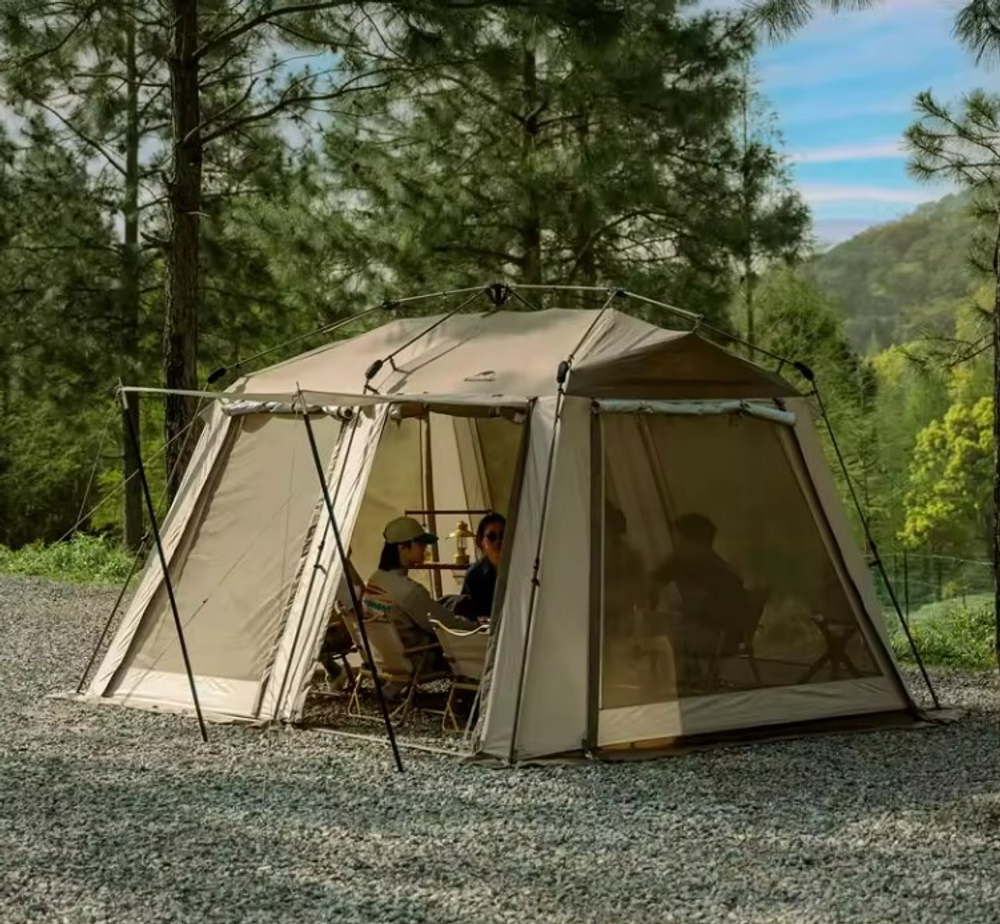 Палатка Naturehike Village 13 Quick-opening, автоматическая 5-8-местная