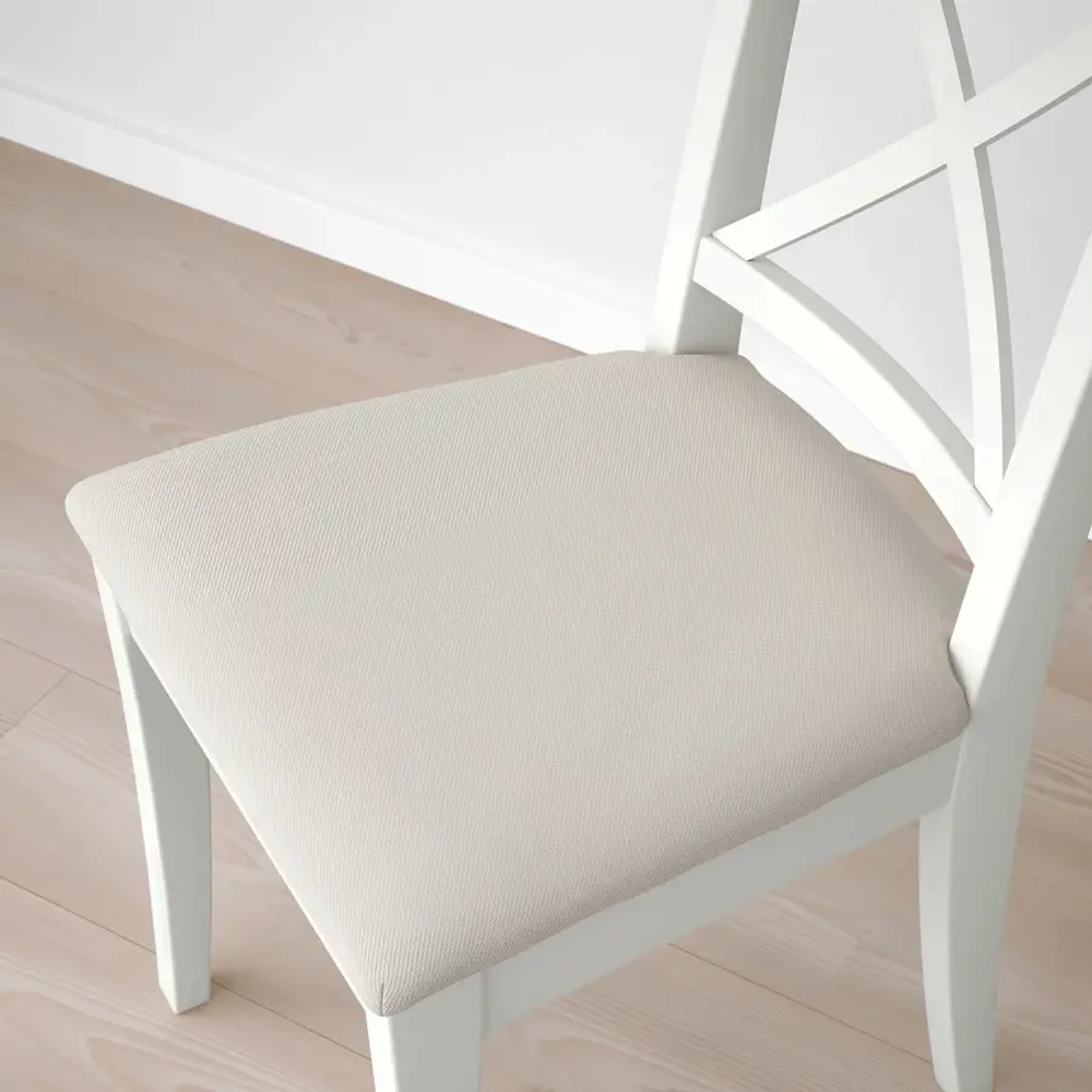 Обеденный набор - INGATORP/INGOLF IKEA/ИНГАТОРП/ИНГОЛЬФ ИКЕА, 110х74х87 см, белый