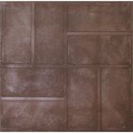 Плитка полимерпесчаная коричневая 450*450*30 (5 шт/м2)