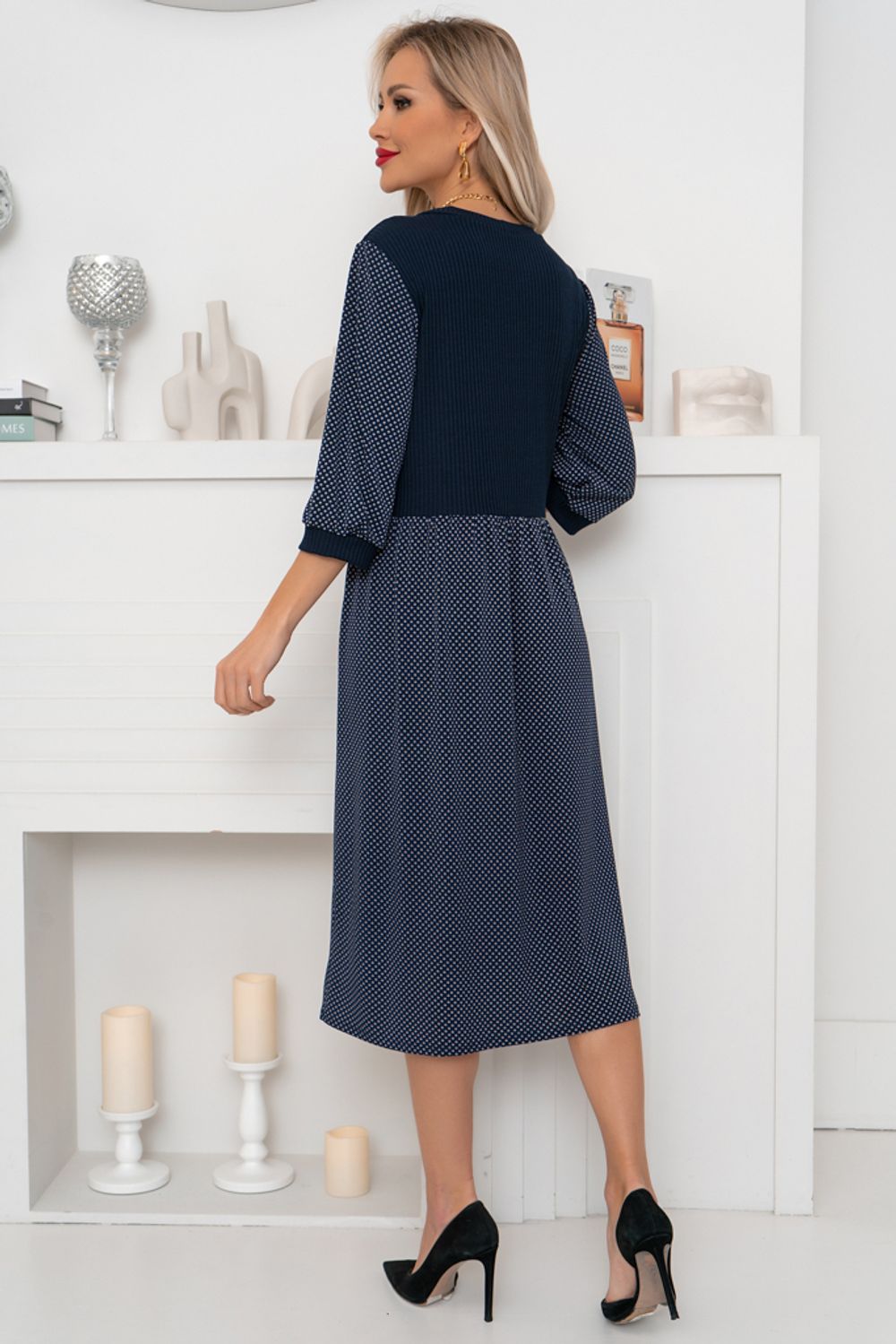 Платье  Гретта (синий) Р11-1117 Nikol