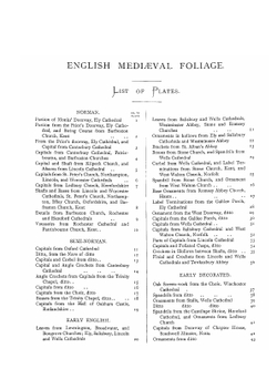 Examples of English medieval foliage and coloured decoration | James Kellaway Colling