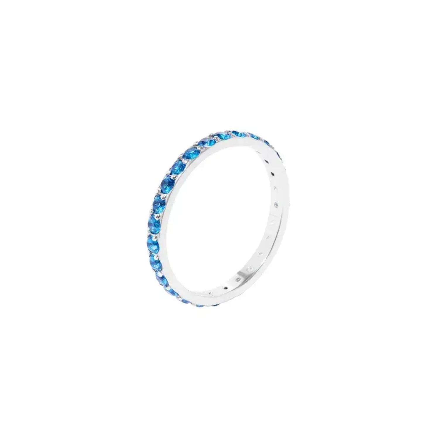 Кольцо Pave Ring - Silver Blue