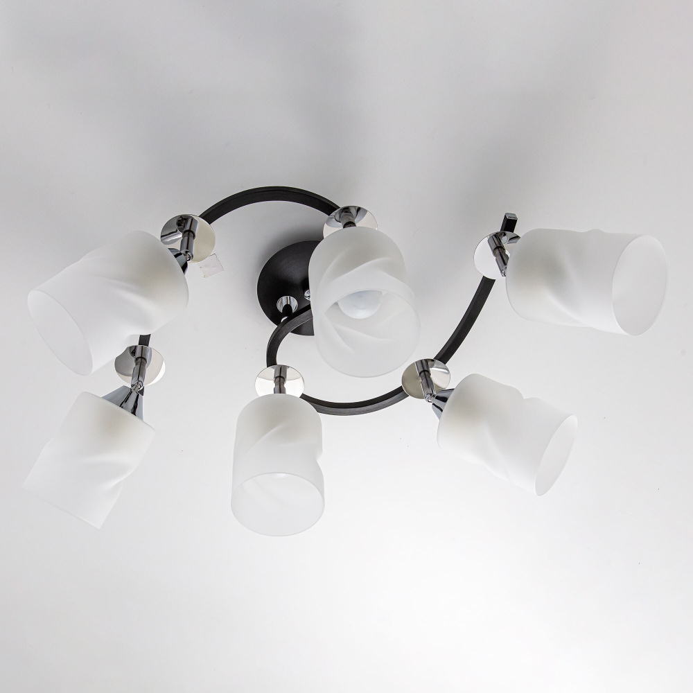 Citilux Сиерра CL119261 Люстра с поворотными плафонами Чёрная