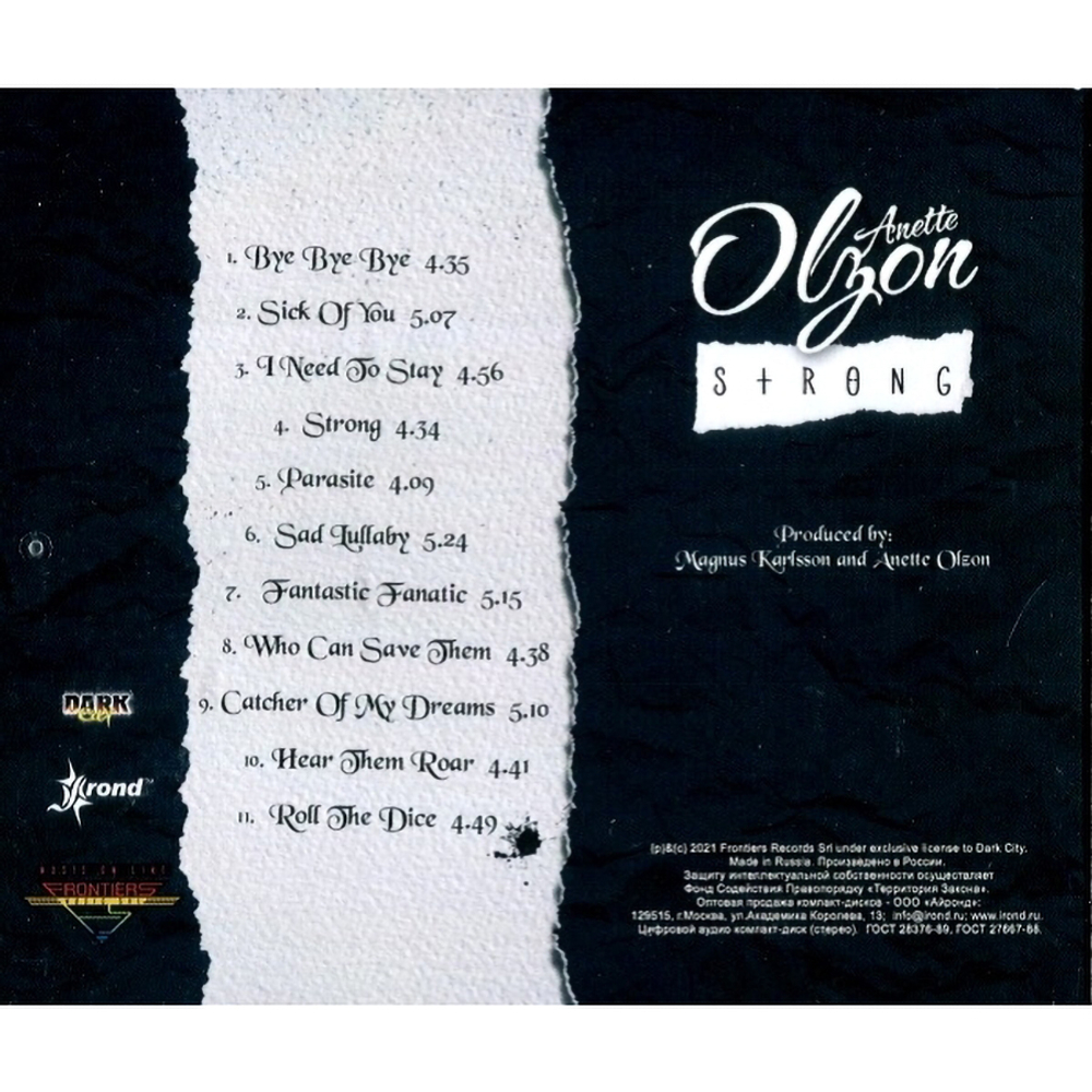 Anette Olzon / Strong (RU)(CD)