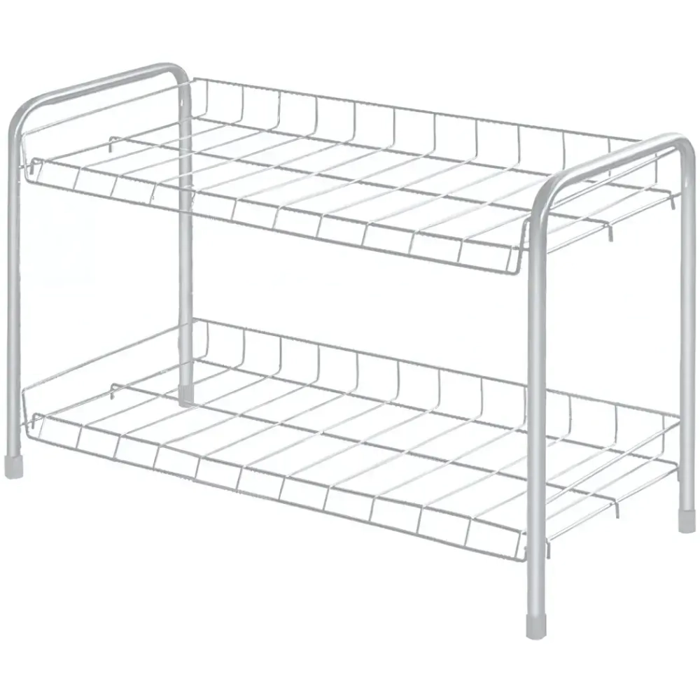 Этажерка для обуви 2 полки 660*280*440 матовый серый ЭТ3/МС