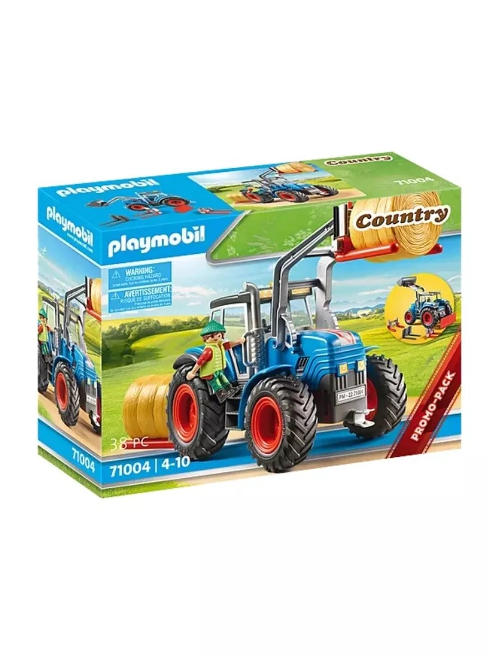 Набор Большой трактор с принадлежностями Playmobil 71004