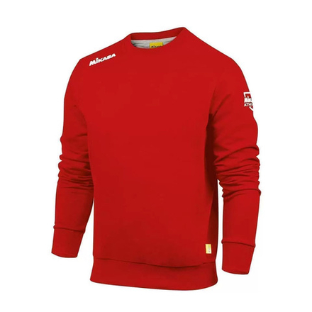 Толстовка спорт. MIKASA MT529-04-2XL, р.2XL, 70% хлопок, 30% полиэстер, красный
