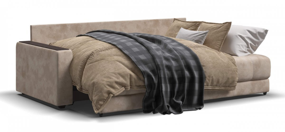 Диван Босс Велюр Алькантара пепел