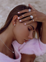 Серьги-пусеты «Клевер»